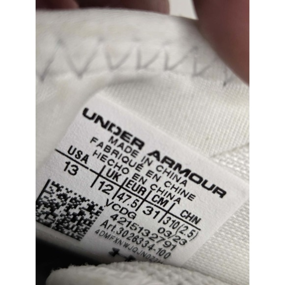 Under Armour Spotlight Clone 3.0 MC Football 3026334-100 Men's Size 13 - Picture 8 of 8